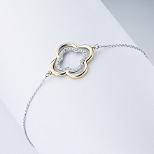 Браслет из комбинированного золота c бриллиантами