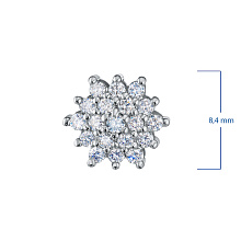 Подвеска из серебра c бриллиантами