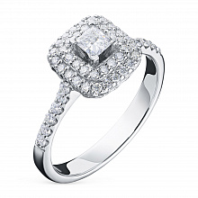 Кольцо из белого золота с бриллиантами (изготовление)