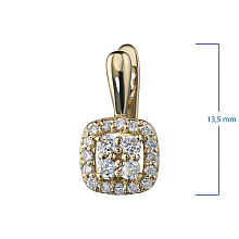 Серьги из белого золота с бриллиантами (изготовление)