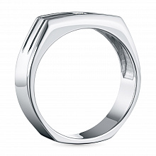 Кольцо из серебра (изготовление) с бриллиантом