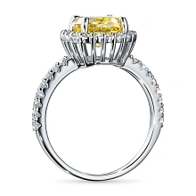 Кольцо из белого золота c бриллиантами