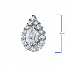 Подвеска из белого золота с бриллиантами (изготовление)