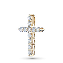 Подвеска из желтого золота c бриллиантами