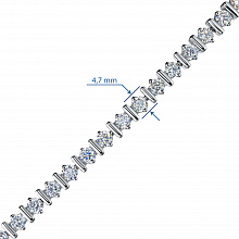 Браслет из белого золота с бриллиантами (изготовление)