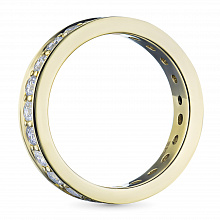 Кольцо из желтого золота с бриллиантами (изготовление)