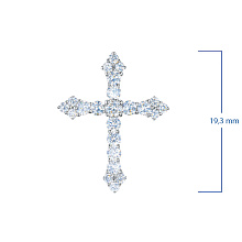 Подвеска из серебра c бриллиантами