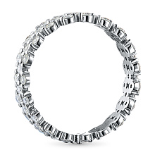 Кольцо из белого золота с бриллиантами