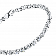 Браслет из белого золота с бриллиантами (изготовление)