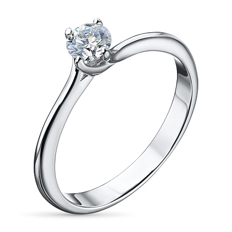 Помолвочное кольцо из серебра