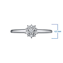 Кольцо из белого золота с бриллиантами (изготовление)