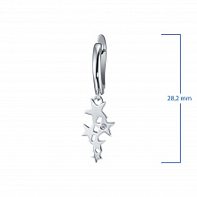 Серьги из серебра с бриллиантами (изготовление)