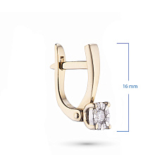 Серьги из золота с бриллиантами (изготовление)