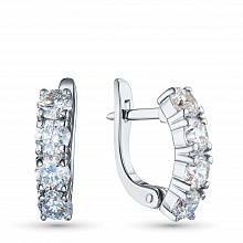 Серьги из белого золота с бриллиантами (изготовление)