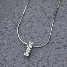 Подвеска из комбинированного золота с бриллиантами (изготовление)