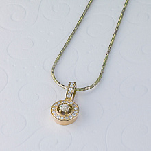 Подвеска из желтого золота с бриллиантами (изготовление)