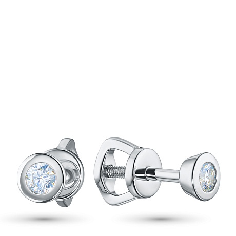 Пусеты из серебра