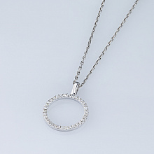 Подвеска из белого золота с бриллиантами (изготовление)