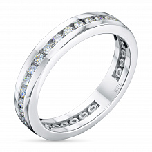 Кольцо из белого золота с бриллиантами (изготовление)