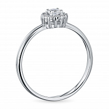 Кольцо из белого золота с бриллиантами (изготовление)