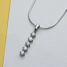 Подвеска из белого золота с бриллиантами (изготовление)