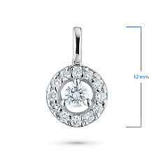 Подвеска из белого золота с бриллиантами (изготовление)