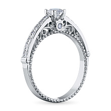 Кольцо из белого золота с бриллиантами (изготовление)