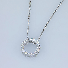 Подвеска из белого золота с бриллиантами (изготовление)