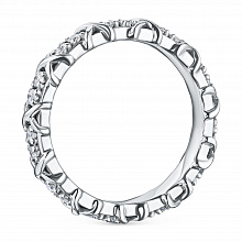 Кольцо из белого золота с бриллиантами (изготовление)