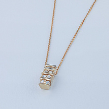 Подвеска из желтого золота с бриллиантами