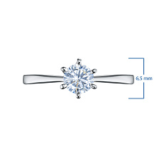 Кольцо из белого золота