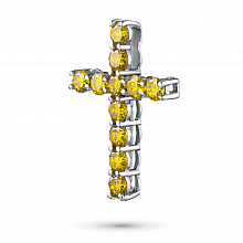 Подвеска из белого золота (изготовление) с бриллиантами