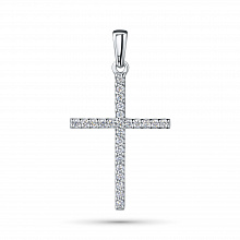 Подвеска из белого золота с бриллиантами (изготовление)