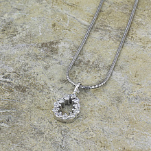 Подвеска из белого золота с бриллиантами (изготовление)