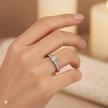 Кольцо из серебра c бриллиантами