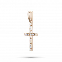 Подвеска из красного золота с бриллиантами (изготовление)