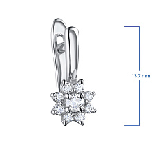 Серьги из белого золота с бриллиантами (изготовление)