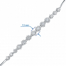 Браслет из белого золота с бриллиантами (изготовление)