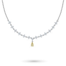 Колье из белого золота c бриллиантами