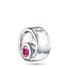 Подвеска из серебра с рубином