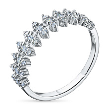 Кольцо из белого золота c бриллиантами