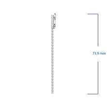 Серьги из белого золота с бриллиантом (изготовление)