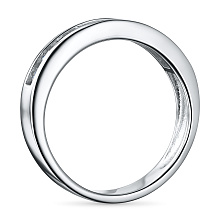 Кольцо из белого золота c бриллиантами выращенными