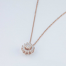 Подвеска из красного золота с бриллиантами (изготовление)