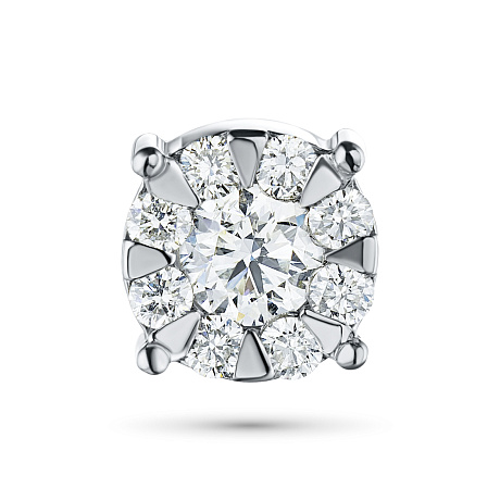 Подвеска из белого золота с бриллиантами