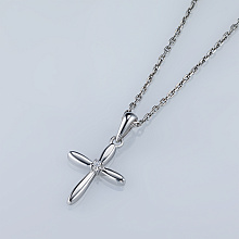 Подвеска из серебра с бриллиантом