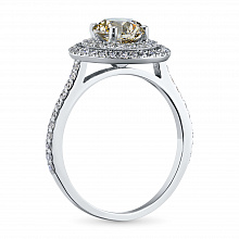 Кольцо из белого золота с бриллиантами (изготовление)