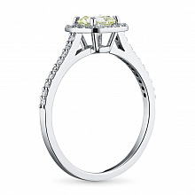 Кольцо из белого золота с бриллиантами (изготовление)