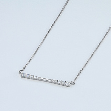 Колье из белого золота с бриллиантами (изготовление)