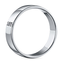 Кольцо из серебра c бриллиантами